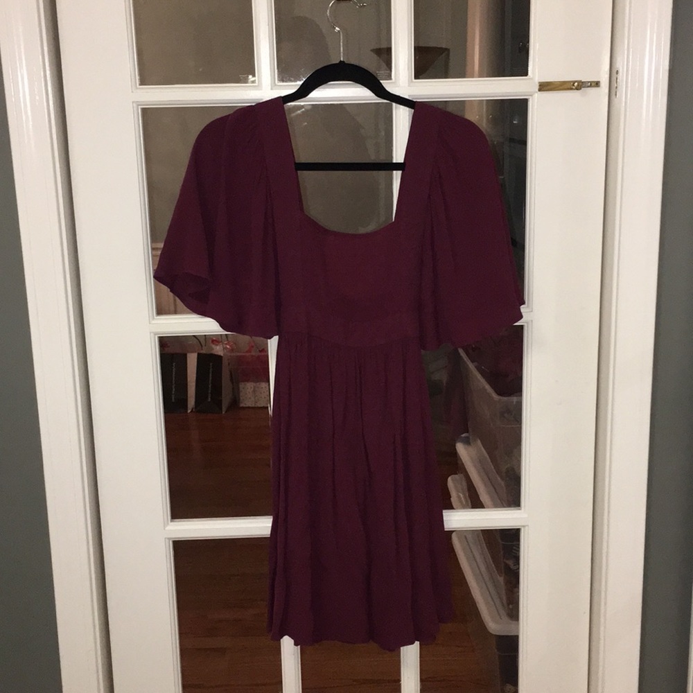Burgundy dress